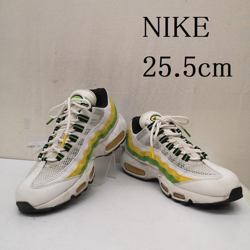 ナイキ NIKE スニーカー スニーカー Air Max 95 Essential White Green Apple Tour Yellow エアマックス スニーカー DQ3429-100 25.5cm メンズ USED 古着 中古 50165770