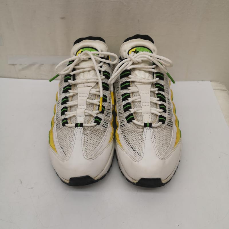 ナイキ NIKE スニーカー スニーカー Air Max 95 Essential White Green Apple Tour Yellow エアマックス スニーカー DQ3429-100 25.5cm メンズ USED 古着 中古 50165770