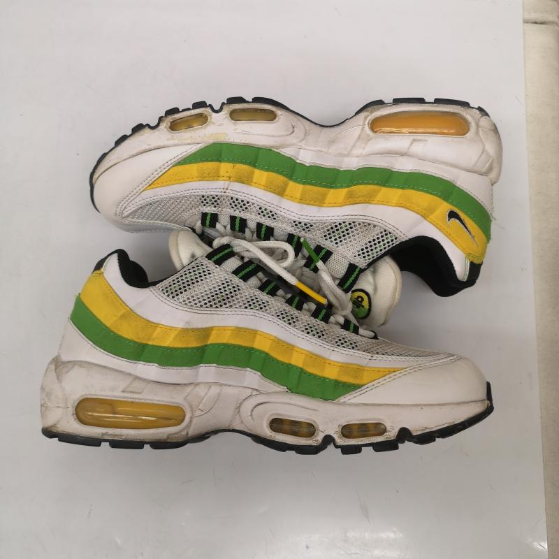 ナイキ NIKE スニーカー スニーカー Air Max 95 Essential White Green Apple Tour Yellow エアマックス スニーカー DQ3429-100 25.5cm メンズ USED 古着 中古 50165770