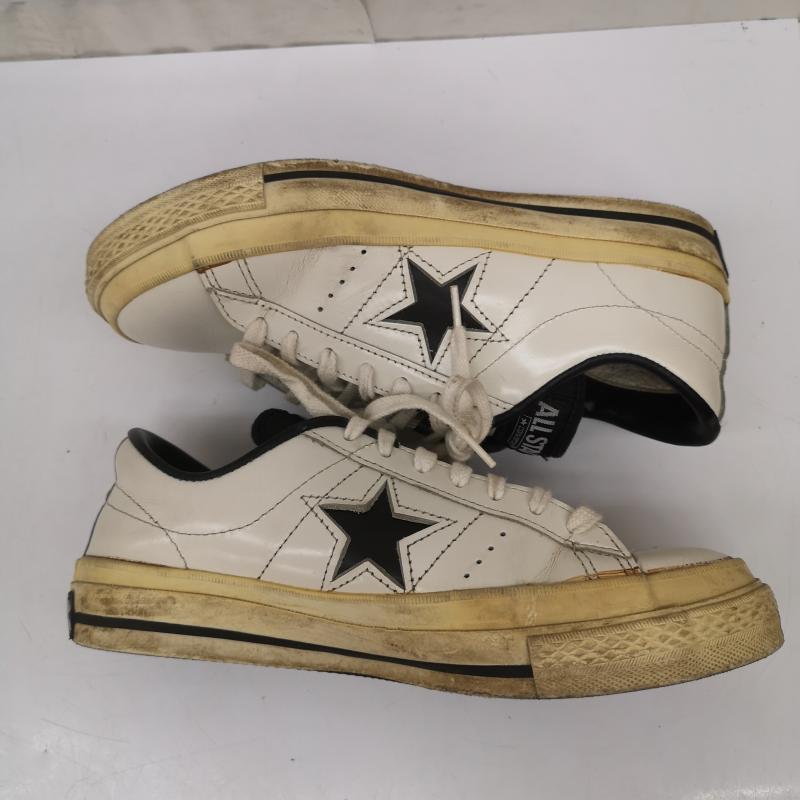 コンバース CONVERSE スニーカー スニーカー 90s ワンスター レザー スニーカー ONE STAR US：4.5 白 / ホワイト / white レディース USED 古着 中古 50165773