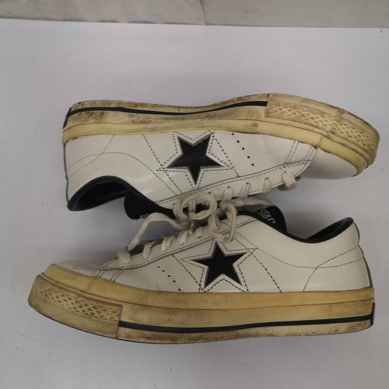 コンバース CONVERSE スニーカー スニーカー 90s ワンスター レザー スニーカー ONE STAR US：4.5 白 / ホワイト / white レディース USED 古着 中古 50165773