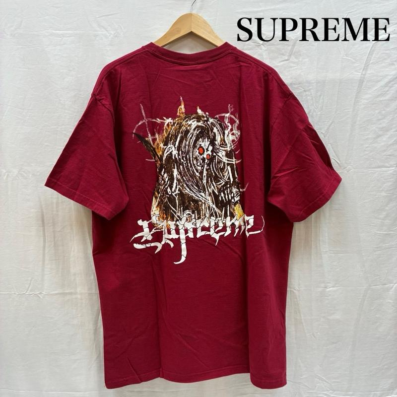 シュプリーム Supreme Tシャツ 半袖 24AW Satan Tee サタン グラフィック クルーネック Tシャツ XL メンズ USED 古着 中古 50165774