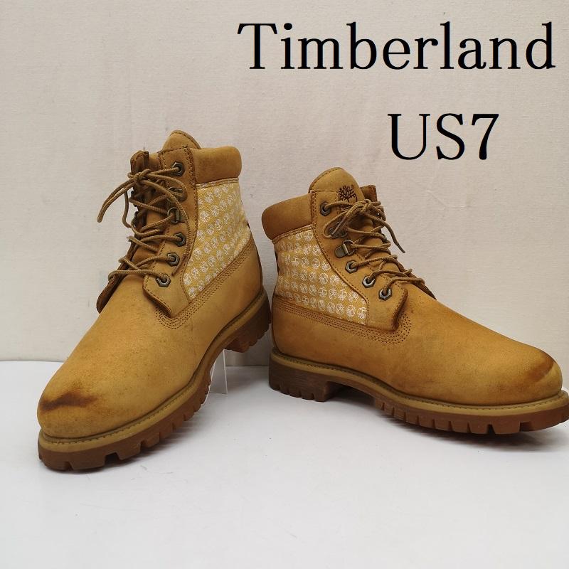 ティンバーランド Timberland ブーツ 一般 6インチ プレミアム ブーツ ツリーロゴ US：7 メンズ USED 古着 中古 50165775