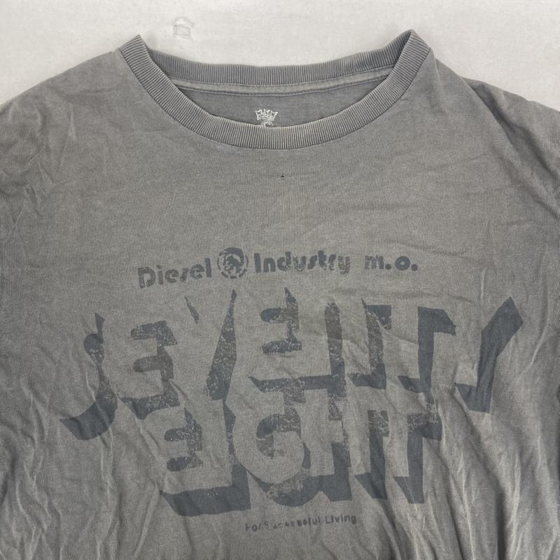 ディーゼル DIESEL Tシャツ 半袖 モヒカン ロゴ グラフィック プリント Tシャツ カットソー M ダークブラウン / ダークブラウン / メンズ USED 古着 中古 50165777