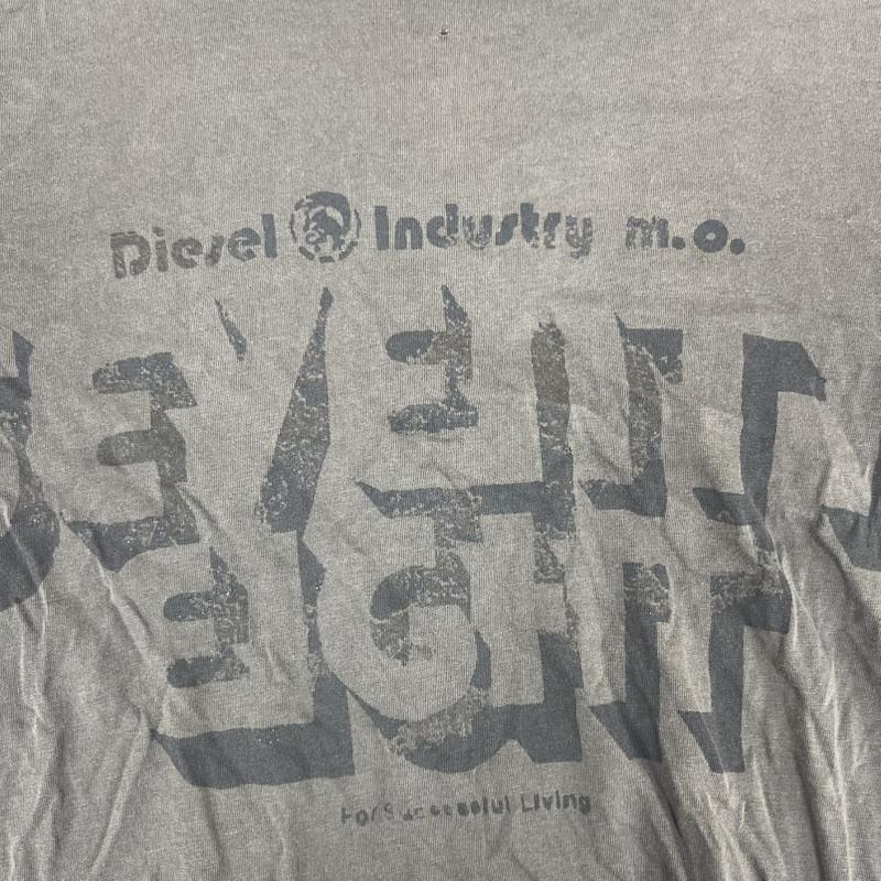 ディーゼル DIESEL Tシャツ 半袖 モヒカン ロゴ グラフィック プリント Tシャツ カットソー M ダークブラウン / ダークブラウン / メンズ USED 古着 中古 50165777