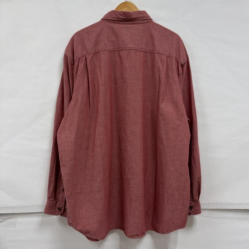 カーハート Carhartt シャツ、ブラウス 長袖 長袖 ワークシャツ ロゴ 刺繍 XXL ワンポイント X ロゴ、文字 X 刺繍 赤 / レッド / red X 紺 / ネイビー / navy メンズ USED 古着 中古 50165779