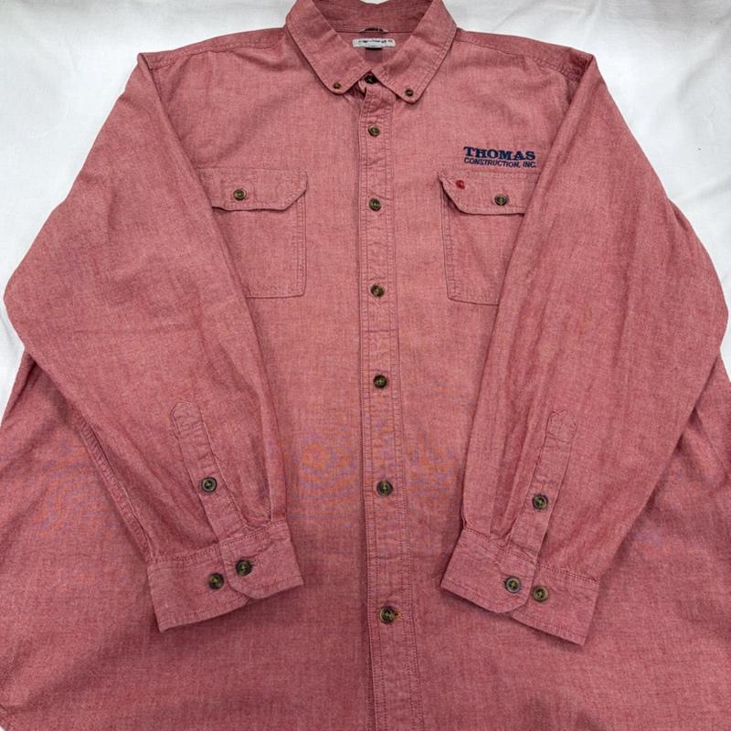 カーハート Carhartt シャツ、ブラウス 長袖 長袖 ワークシャツ ロゴ 刺繍 XXL ワンポイント X ロゴ、文字 X 刺繍 赤 / レッド / red X 紺 / ネイビー / navy メンズ USED 古着 中古 50165779