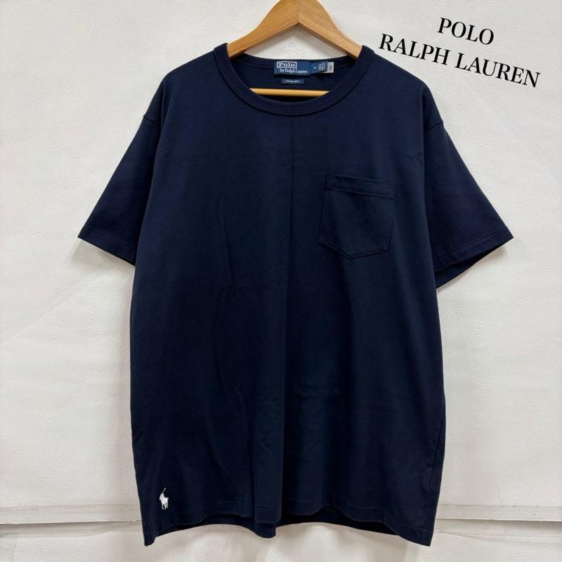 ポロバイラルフローレン Polo by RALPH LAUREN Tシャツ 半袖 半袖 ポケット Tシャツ ポニー 刺繍 THE BIG SHIRT 厚手 M ワンポイント X ロゴ、文字 X 刺繍 紺 / ネイビー / navy X 白 / ホワイト / white メンズ USED 古着 中古 50165780