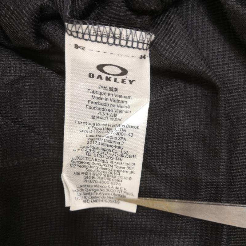 オークリー OAKLEY Tシャツ 半袖 カモフラージュ 迷彩 OBARK オーバークロゴ メッシュ 半袖丸首Tシャツ FOA403613 L 黒 / ブラック / black メンズ USED 古着 中古 50165786