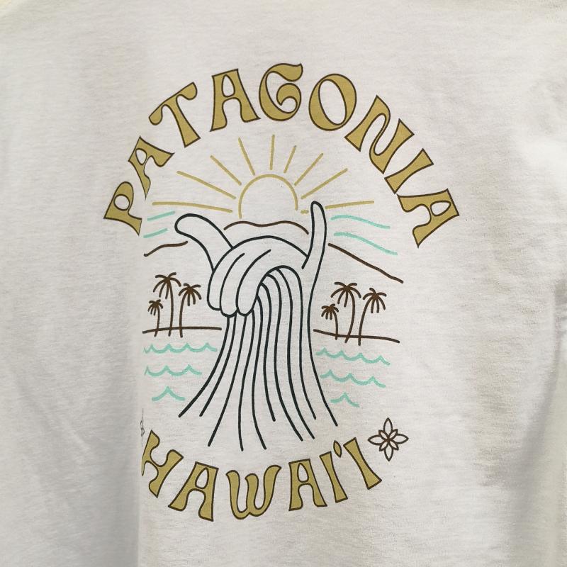 パタゴニア patagonia Tシャツ 半袖 ハワイ シャカサイン ハングルーズ ノースショア 波 ウェーブ キャッチ― 半袖丸首Tシャツ STY37973SP26 S 白 / ホワイト / white メンズ USED 古着 中古 50165788
