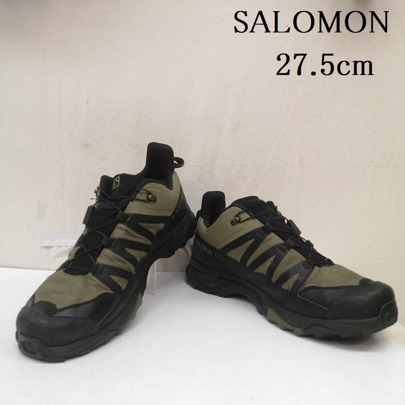 サロモン SALOMON スニーカー スニーカー X ULTRA 4 WIDE GORE-TEX ローカット スニーカー 413865 27.5cm カーキオリーブ / カーキオリーブ / メンズ USED 古着 中古 50165794