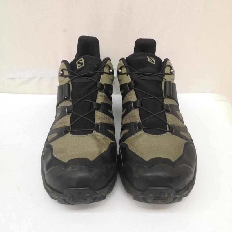 サロモン SALOMON スニーカー スニーカー X ULTRA 4 WIDE GORE-TEX ローカット スニーカー 413865 27.5cm カーキオリーブ / カーキオリーブ / メンズ USED 古着 中古 50165794