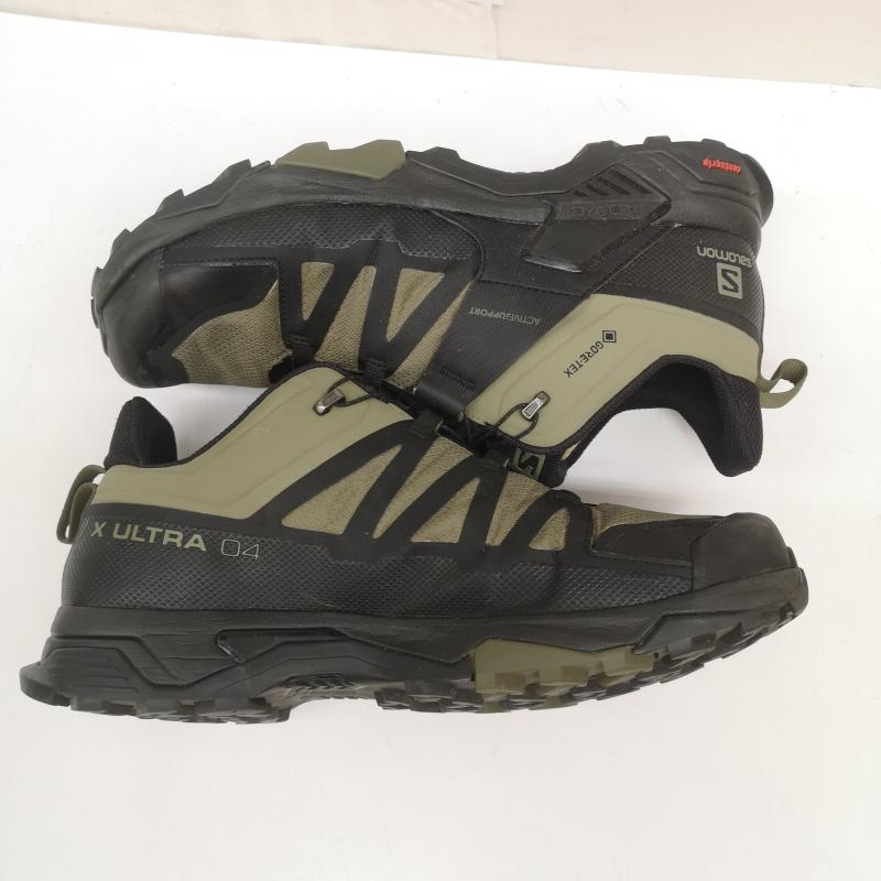サロモン SALOMON スニーカー スニーカー X ULTRA 4 WIDE GORE-TEX ローカット スニーカー 413865 27.5cm カーキオリーブ / カーキオリーブ / メンズ USED 古着 中古 50165794