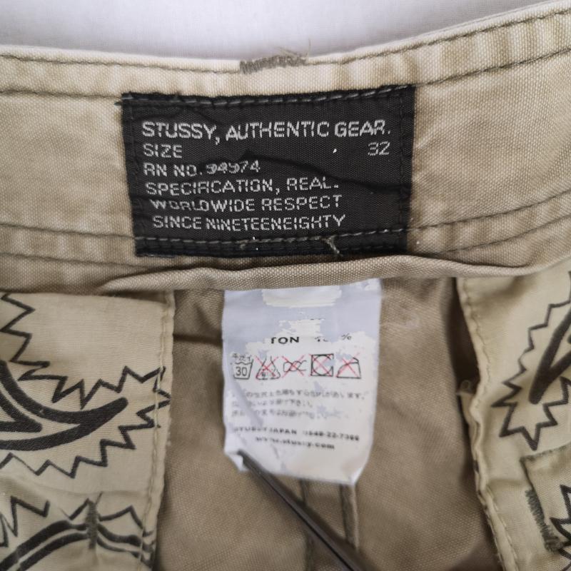 ステューシー STUSSY パンツ ショートパンツ 90s バギー コットンツイル 6ポケット カーゴショーツ 32インチ ベージュ / ベージュ / beige メンズ USED 古着 中古 50165805