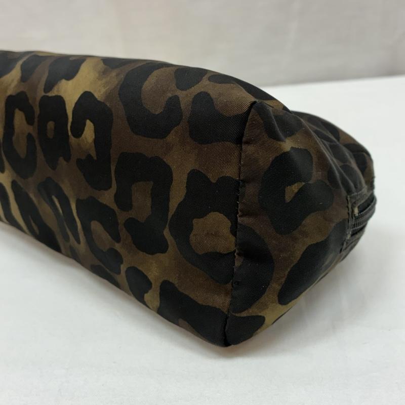 プラダ PRADA ポーチ ポーチ レオパード テスート ナイロン 三角ロゴ プレート ポーチ - レディース USED 古着 中古 50165810