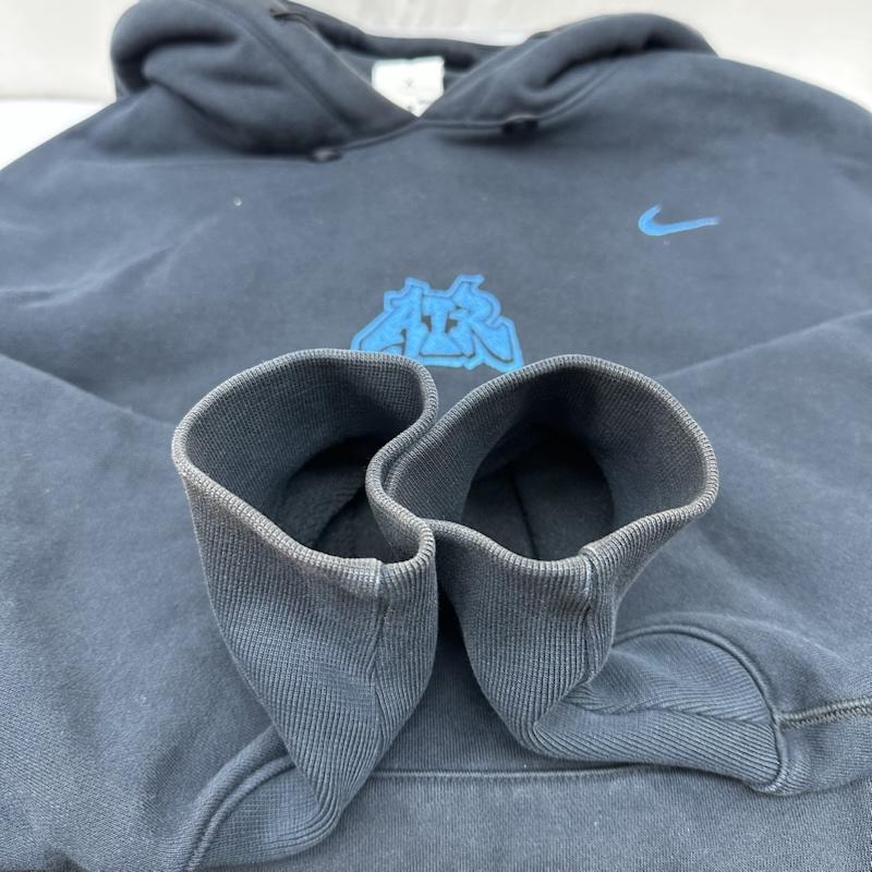 オフホワイト off white パーカー 長袖 NIKE NRG FLC HOODIE AIR ロゴ 刺繍 パーカー DN1760-010 XXL 黒 / ブラック / black メンズ USED 古着 中古 50165820