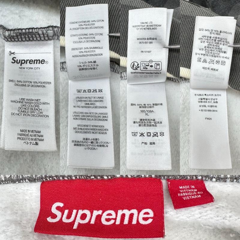シュプリーム Supreme パーカー 長袖 Woven Patches Hooded Sweatshirt スノーカモ パーカー XL 灰 / グレー / gray X マルチカラー / マルチカラー / multicolor メンズ USED 古着 中古 50165822