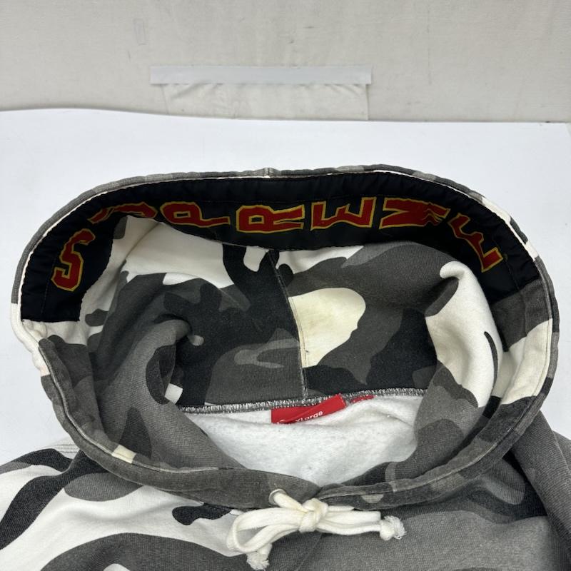 シュプリーム Supreme パーカー 長袖 Woven Patches Hooded Sweatshirt スノーカモ パーカー XL 灰 / グレー / gray X マルチカラー / マルチカラー / multicolor メンズ USED 古着 中古 50165822