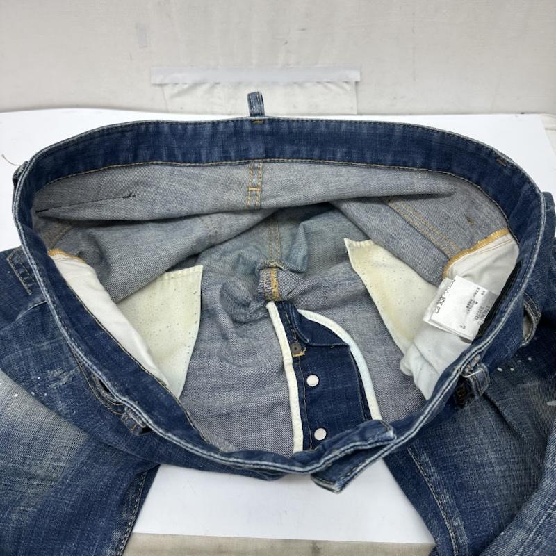 ディースクエアード DSQUARED2 パンツ デニム、ジーンズ Skater Jean ダメージ ペイント 加工 デニム パンツ S74LB0673 50 インディゴ / インディゴ / Indigo メンズ USED 古着 中古 50165828