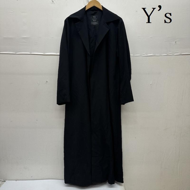 ワイズ Y s コート コート一般 前開き トッパー ウール ロング コート YN-C01-100 3 黒 / ブラック / black レディース USED 古着 中古 50165832