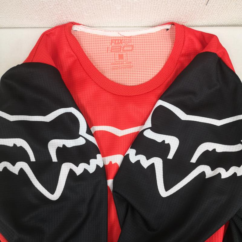 フォックスレーシング FOX RACING Tシャツ 長袖 メッシュ ドロップテール きつね モトクロスバイク モトクロス ジャージ M 赤 / レッド / red メンズ USED 古着 中古 50165833