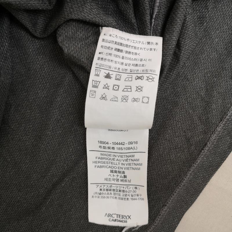 アークテリクス ARC TERYX Tシャツ 半袖 吸汗速乾性 透湿性 メッシュ 始祖鳥 半袖丸首 Tシャツ L 灰 / グレー / gray メンズ USED 古着 中古 50165834