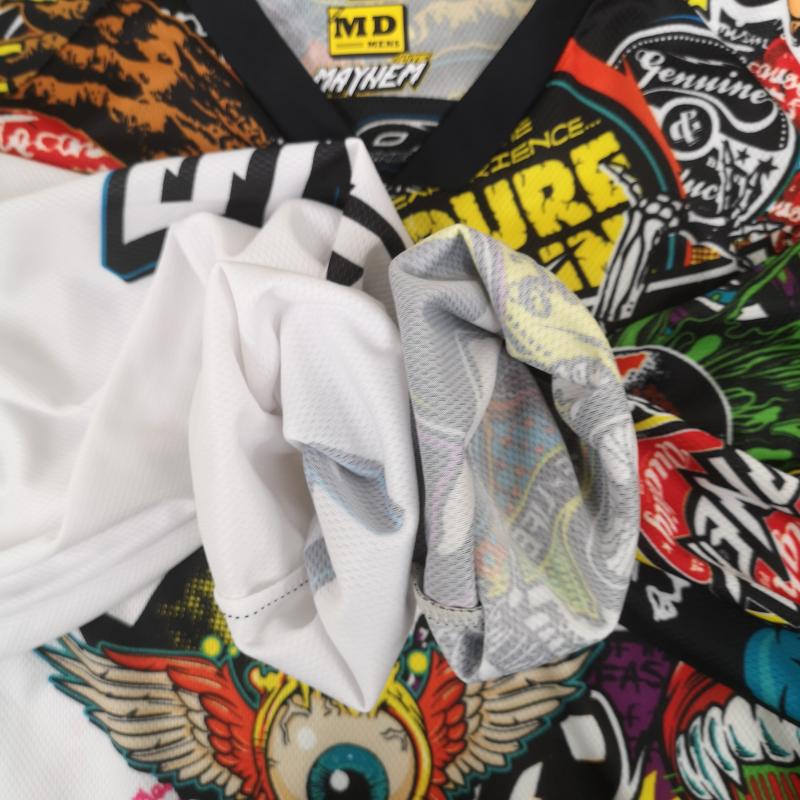 古着 USED Tシャツ 長袖 O Neal 総柄 グラフィック パンク アメコミ 昇華プリント メッシュ Vネック 長袖Tシャツ M マルチカラー / マルチカラー / multicolor メンズ USED 古着 中古 50165835