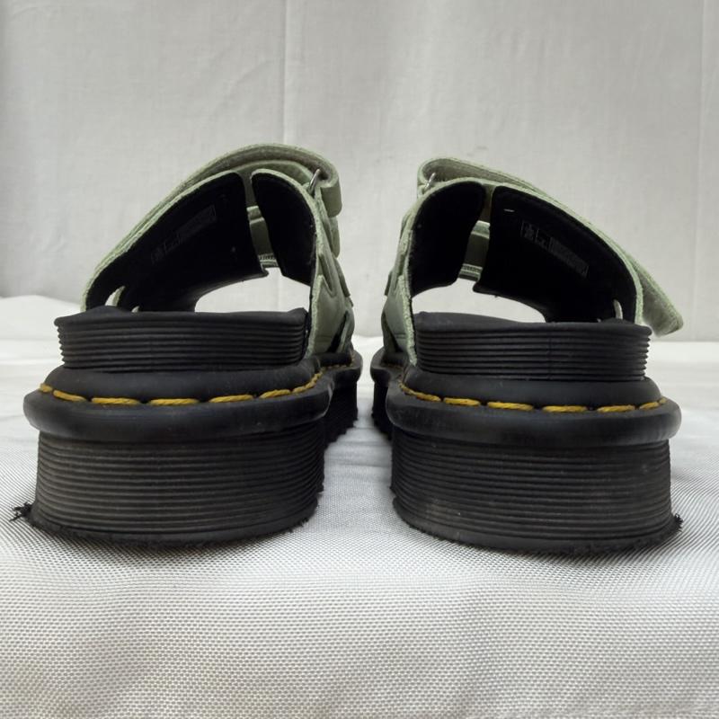 ドクターマーチン Dr.Martens サンダル サンダル RAINE スライドサンダル ライトグリーン UK5/24cm 厚底 シャークソール 24.0cm 無地 黒 / ブラック / black X 薄緑 / ライトグリーン / レディース USED 古着 中古 50165836
