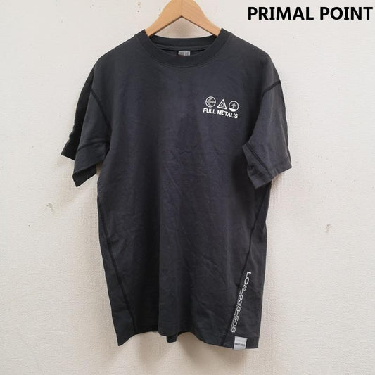 古着 USED Tシャツ 半袖 PRIMAL POINT シリアルコード テキスト 変形パターン ステッチ ピスネーム 半袖丸首 Tシャツ M 紺 / ネイビー / navy メンズ USED 古着 中古 50165841