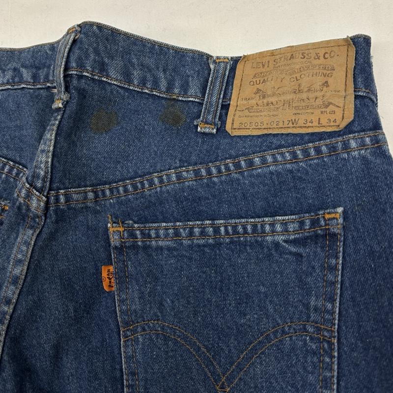 リーバイス Levi s パンツ デニム、ジーンズ 80年代 ビンテージ 20505-02 オレンジタブ ストレート デニム パンツ 80s VINTAGE 34インチ メンズ USED 古着 中古 50165844