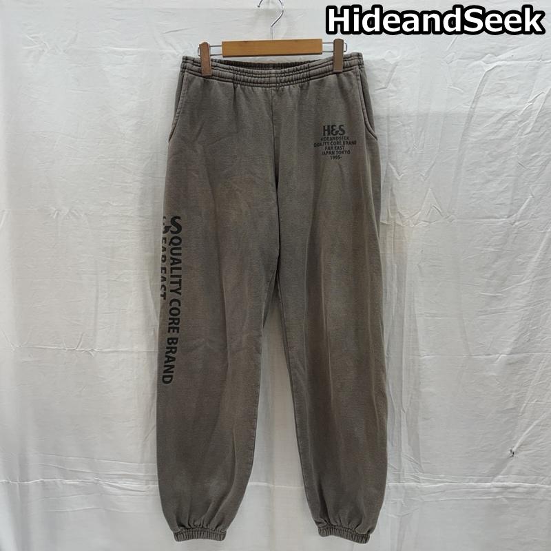 ハイドアンドシーク HIDE AND SEEK ボトムス ボトムス HP-011022 USA製 ロゴ プリント スウェット パンツ 裏起毛 M メンズ USED 古着 中古 50165845