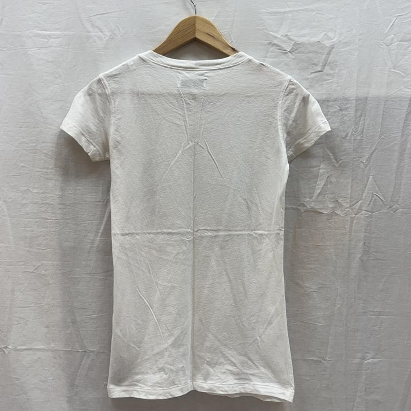 ディーゼル DIESEL Tシャツ 半袖 リーフ ウイング ロゴ クルーネック Tシャツ S 白 / ホワイト / white レディース USED 古着 中古 50165847