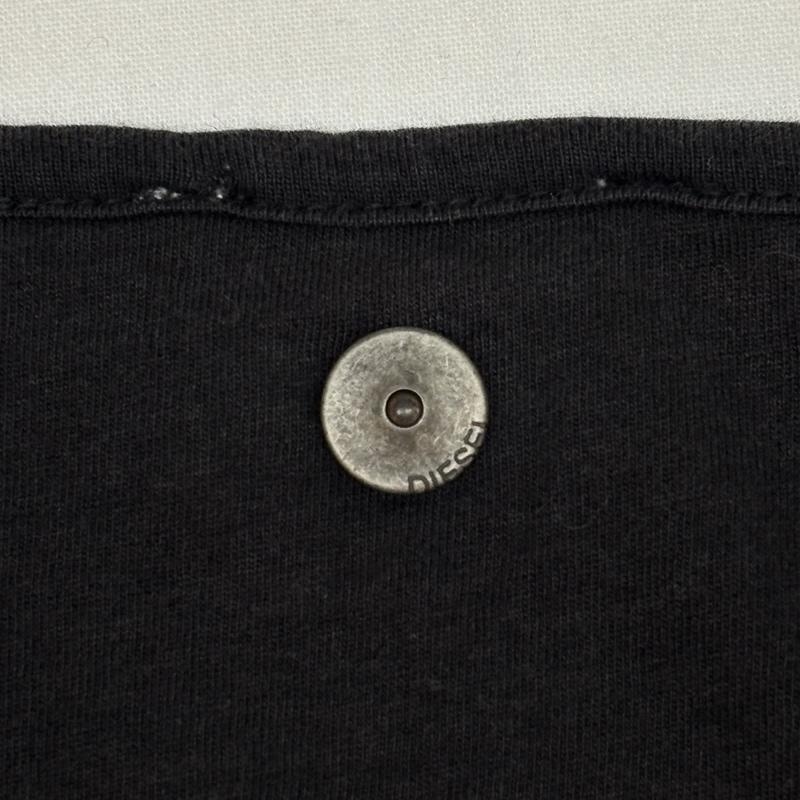 ディーゼル DIESEL Tシャツ 半袖 スパンコール ロゴ ラウンドネック Tシャツ XS 黒 / ブラック / black レディース USED 古着 中古 50165849