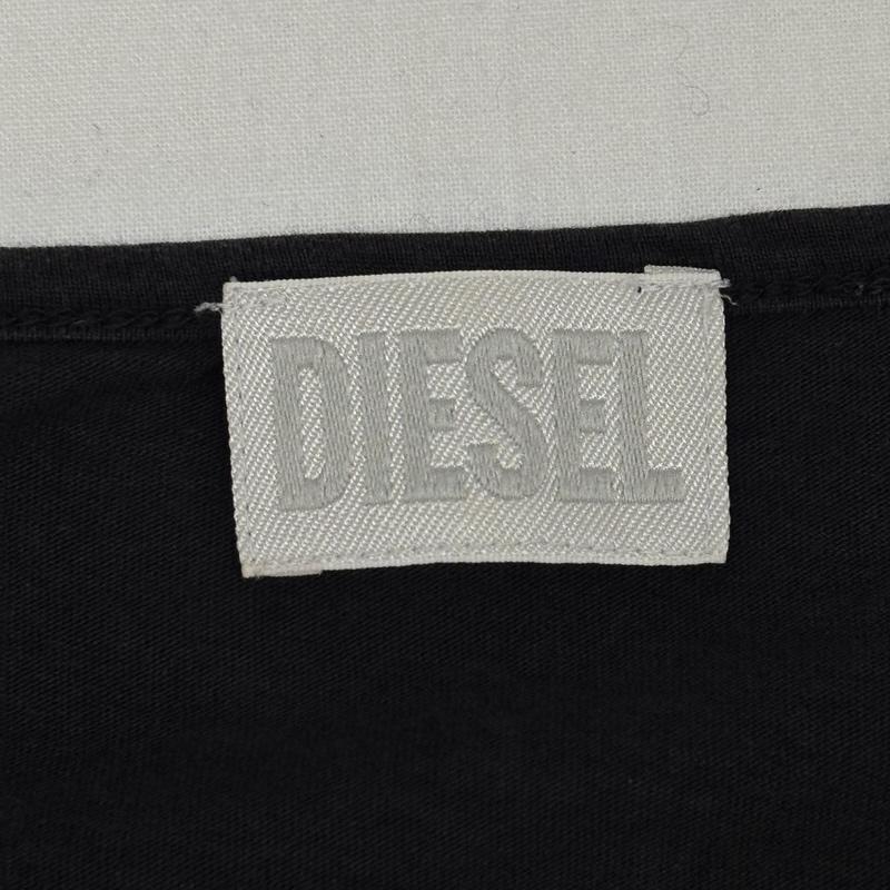 ディーゼル DIESEL Tシャツ 半袖 スパンコール ロゴ ラウンドネック Tシャツ XS 黒 / ブラック / black レディース USED 古着 中古 50165849