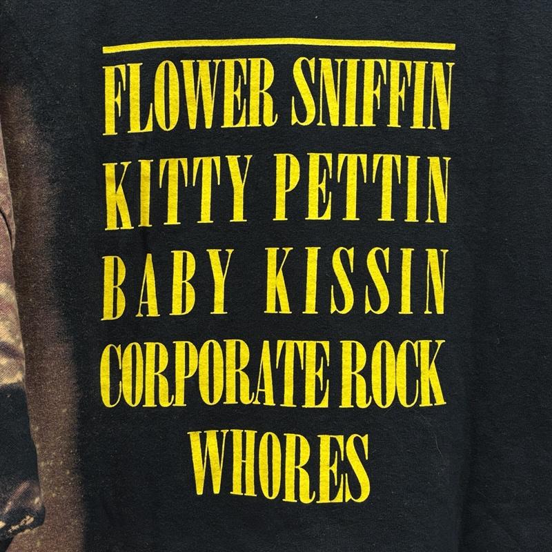 古着 USED Tシャツ 半袖 NIRVANA ニルヴァーナ スマイル ロゴ ブリーチ Tシャツ ビッグサイズ - メンズ USED 古着 中古 50165851