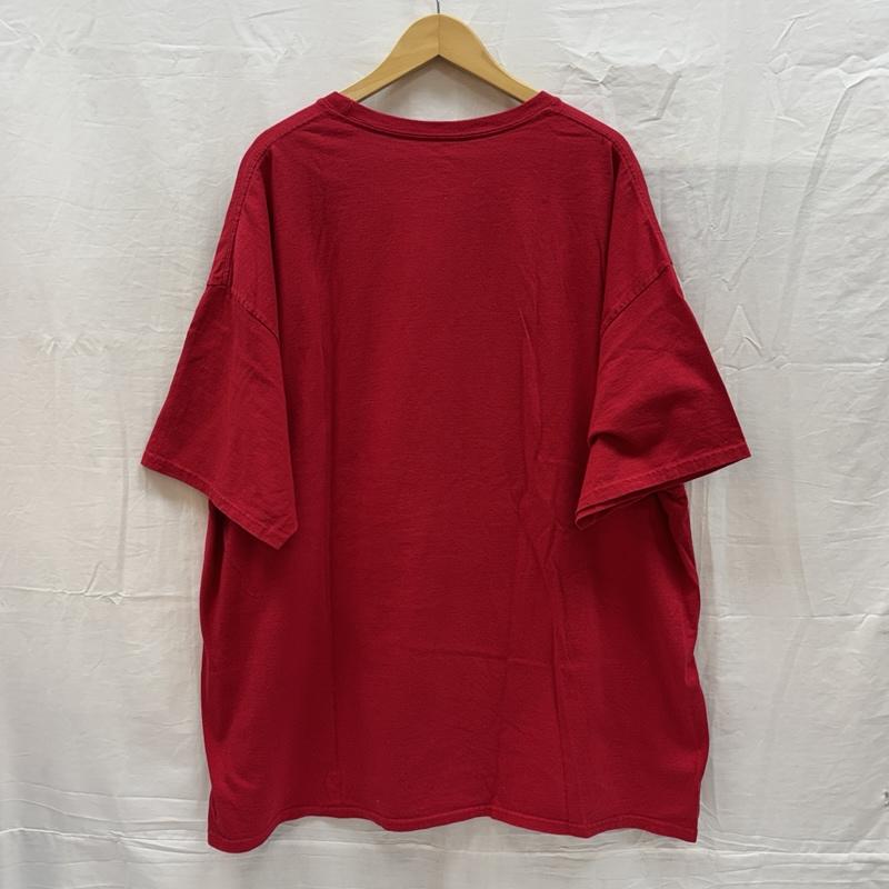 ヘインズ HANES Tシャツ 半袖 THE BEATLES ビートルズ ロゴ プリント クルーネック Tシャツ ビッグサイズ - 赤 / レッド / red メンズ USED 古着 中古 50165852