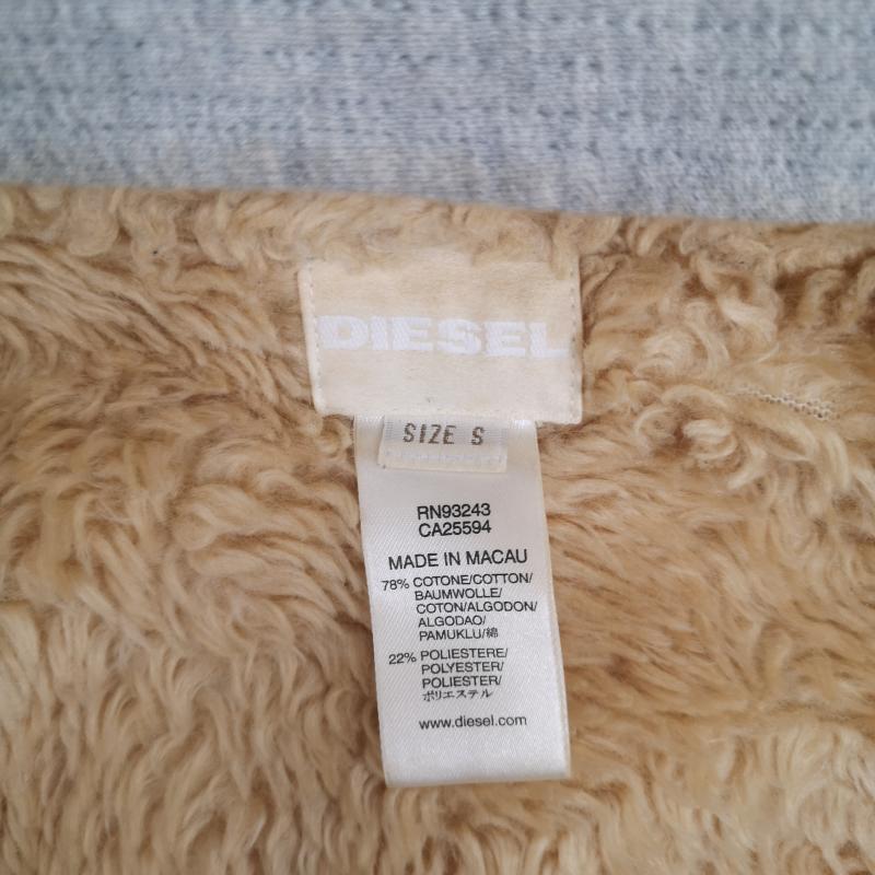 ディーゼル DIESEL ジャケット、上着 ジャケット、ブレザー ボア フェイクファー Y2K ヘビーウェイト ジップアップ スウェット パーカー S 灰 / グレー / gray メンズ USED 古着 中古 50165853