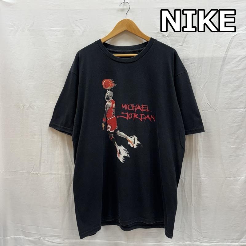ナイキ NIKE Tシャツ 半袖 MICHAEL JORDAN マイケルジョーダン クルーネック Tシャツ ビッグサイズ - 黒 / ブラック / black メンズ USED 古着 中古 50165855