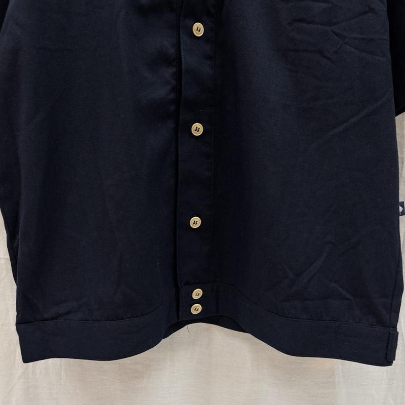 古着 USED シャツ、ブラウス 半袖 TWENTY-FOUR SEVEN コットン ボックス シャツ 半袖 裾アジャスターボタン L 紺 / ネイビー / navy メンズ USED 古着 中古 50165858