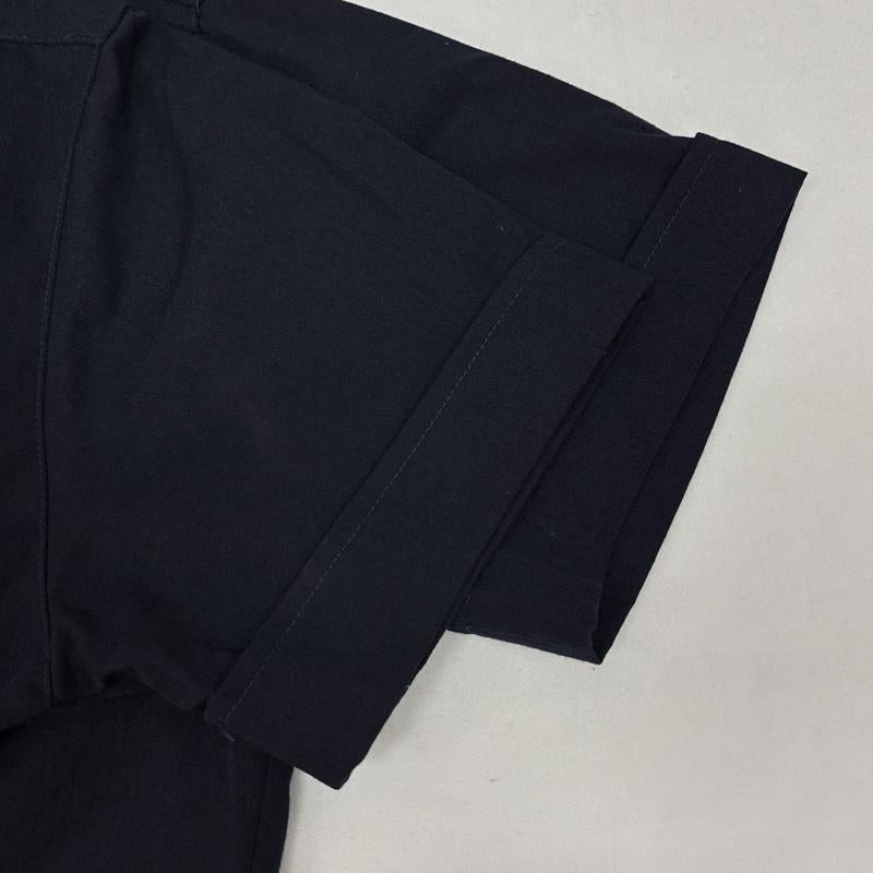 古着 USED シャツ、ブラウス 半袖 TWENTY-FOUR SEVEN コットン ボックス シャツ 半袖 裾アジャスターボタン L 紺 / ネイビー / navy メンズ USED 古着 中古 50165858