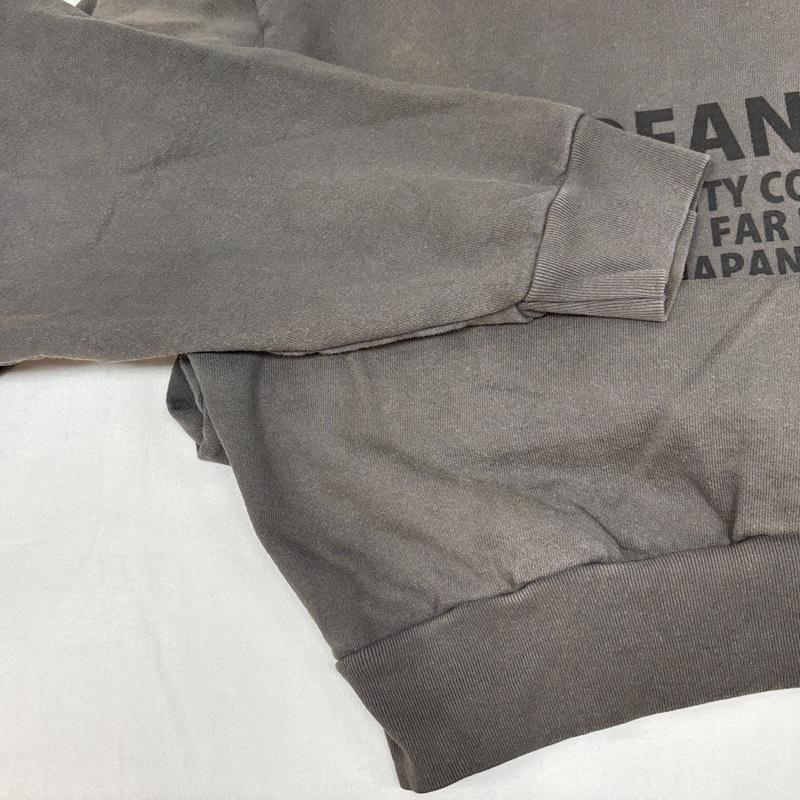 ハイドアンドシーク HIDE AND SEEK トレーナー 長袖 HC-010922 USA製 ロゴ プリント クルーネック スウェット トレーナー 裏起毛 L メンズ USED 古着 中古 50165860
