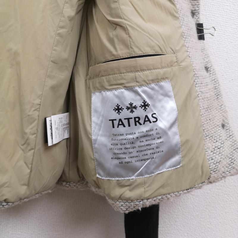 タトラス TATRAS ジャケット、上着 ダウンジャケット ウール ニット モヘア 異素材 切り替え ショールカラー ショート ダウン ジャケット S ベージュ / ベージュ / beige レディース USED 古着 中古 50165861
