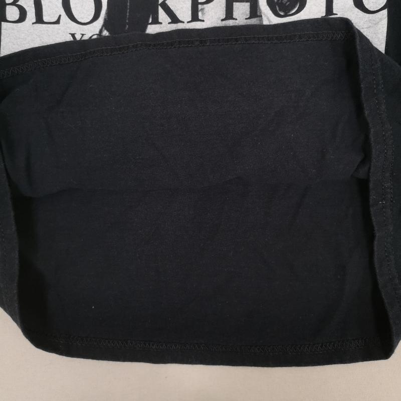 古着 USED Tシャツ 半袖 BLOCKPHOTO YOURE AMAZING モノクロ ガール レディー フォト プリント 丸首 半袖 Tシャツ M 黒 / ブラック / black メンズ USED 古着 中古 50165862