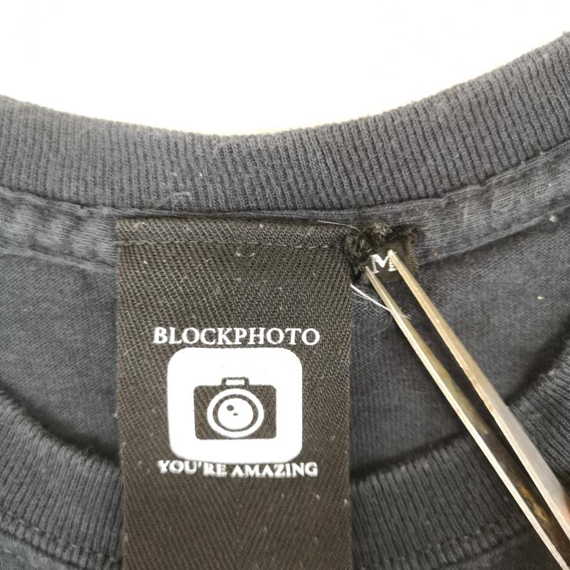 古着 USED Tシャツ 半袖 BLOCKPHOTO YOURE AMAZING モノクロ ガール レディー フォト プリント 丸首 半袖 Tシャツ M 黒 / ブラック / black メンズ USED 古着 中古 50165862