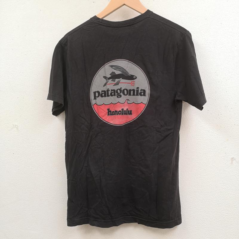 パタゴニア patagonia Tシャツ 半袖 フライングフィッシュ トビウオ 魚 ハワイ ホノルル 限定 グラフィックプリント 丸首半袖Tシャツ XS 黒 / ブラック / black メンズ USED 古着 中古 50165864
