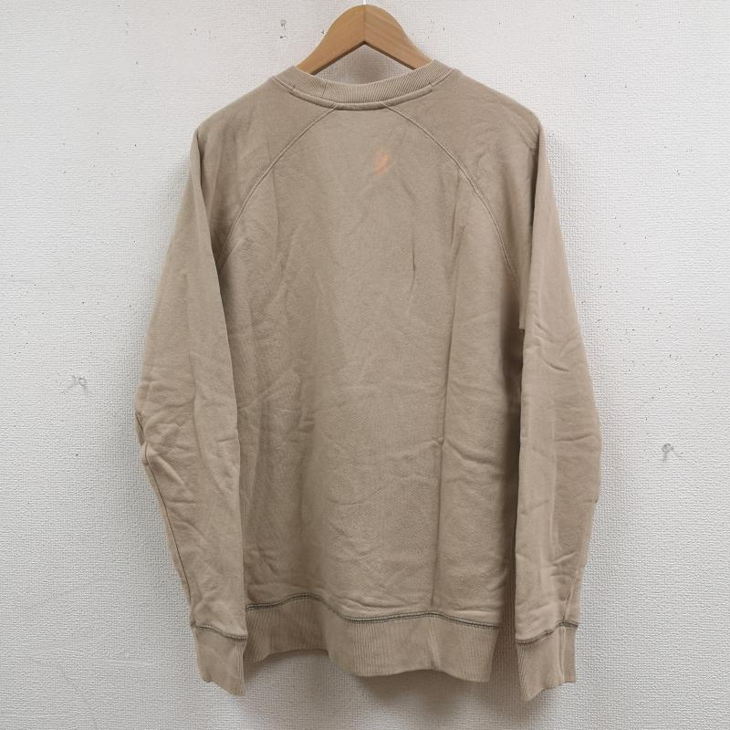 メゾンキツネ MAISON KITSUNE トレーナー 長袖 フォックスヘッド ワッペン ワンポイント Vガゼット スウェット 裏毛 パイル地 DM00310KM0002 S ベージュ / ベージュ / beige メンズ USED 古着 中古 50165866