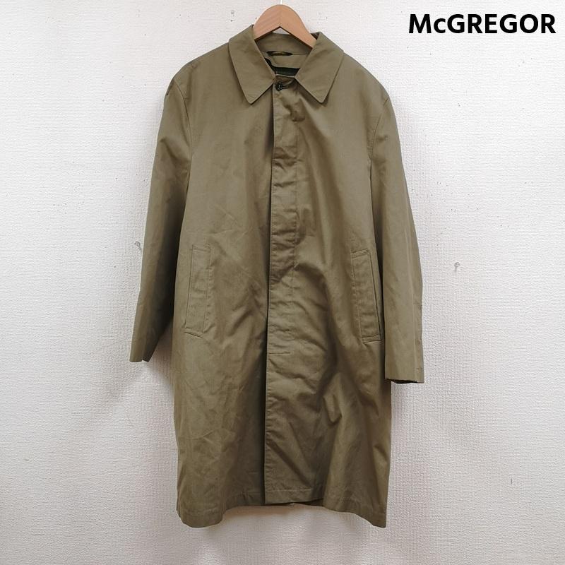 マックレガー McGREGOR コート コート一般 比翼仕立て 箱ポケット スラッシュポケット ライナー ラグランスリーブ ステンカラーコート L カーキ / カーキ / khaki メンズ USED 古着 中古 50165871
