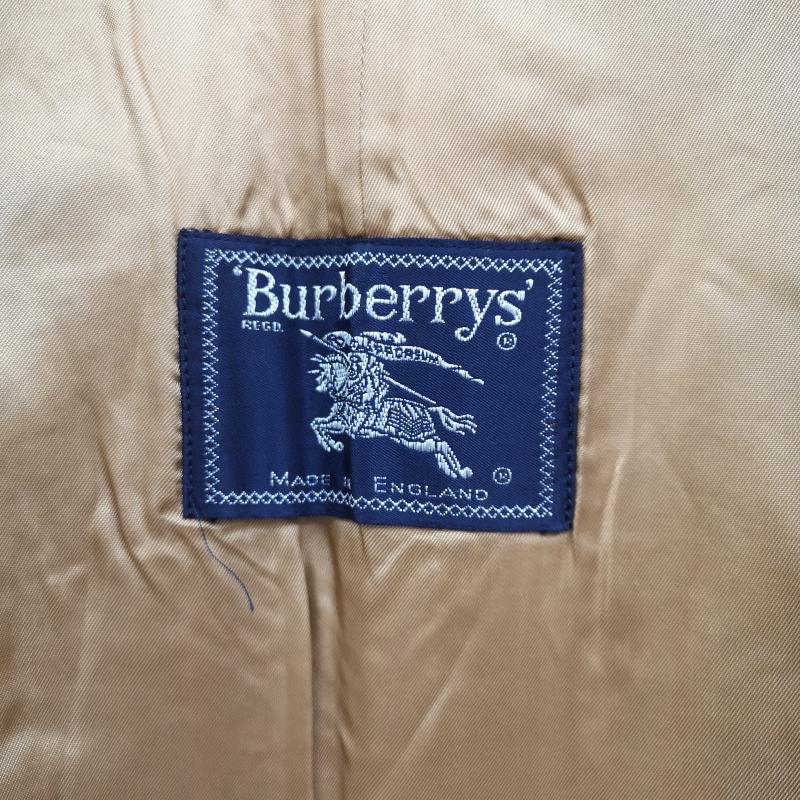 バーバリーズ BURBERRYS コート コート一般 イングランド製 比翼仕立て コットンギャバジン 生地 ノバチェック ステンカラーコート カーキ / カーキ / khaki メンズ USED 古着 中古 50165872