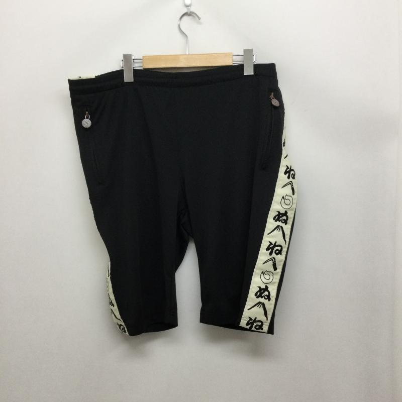ヤマネ YAMANE パンツ ショートパンツ YAMANEエビス　ハーフパンツ　ライン　カモメ　Y2K 38インチ ロゴ、文字 黒 / ブラック / black メンズ USED 古着 中古 50165874