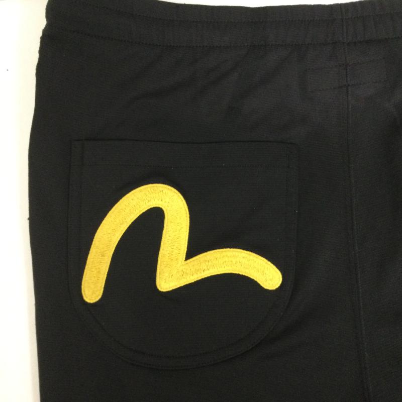 ヤマネ YAMANE パンツ ショートパンツ YAMANEエビス　ハーフパンツ　ライン　カモメ　Y2K 38インチ ロゴ、文字 黒 / ブラック / black メンズ USED 古着 中古 50165874